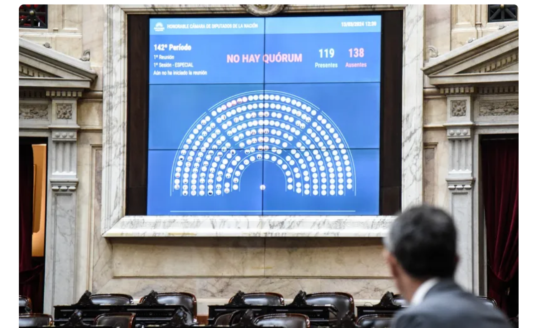 Diputados: el oficialismo y el PRO no dieron quórum para debatir la nueva fórmula de movilidad jubilatoria