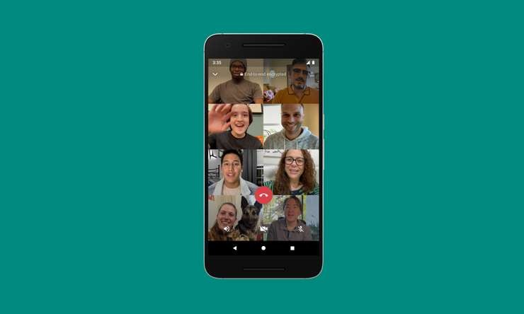 WhatsApp ya permite hacer videollamadas de hasta ocho personas